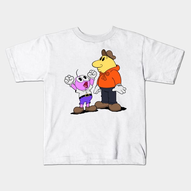 Smiley pals! I love kids! Kids T-Shirt by Kevcraven